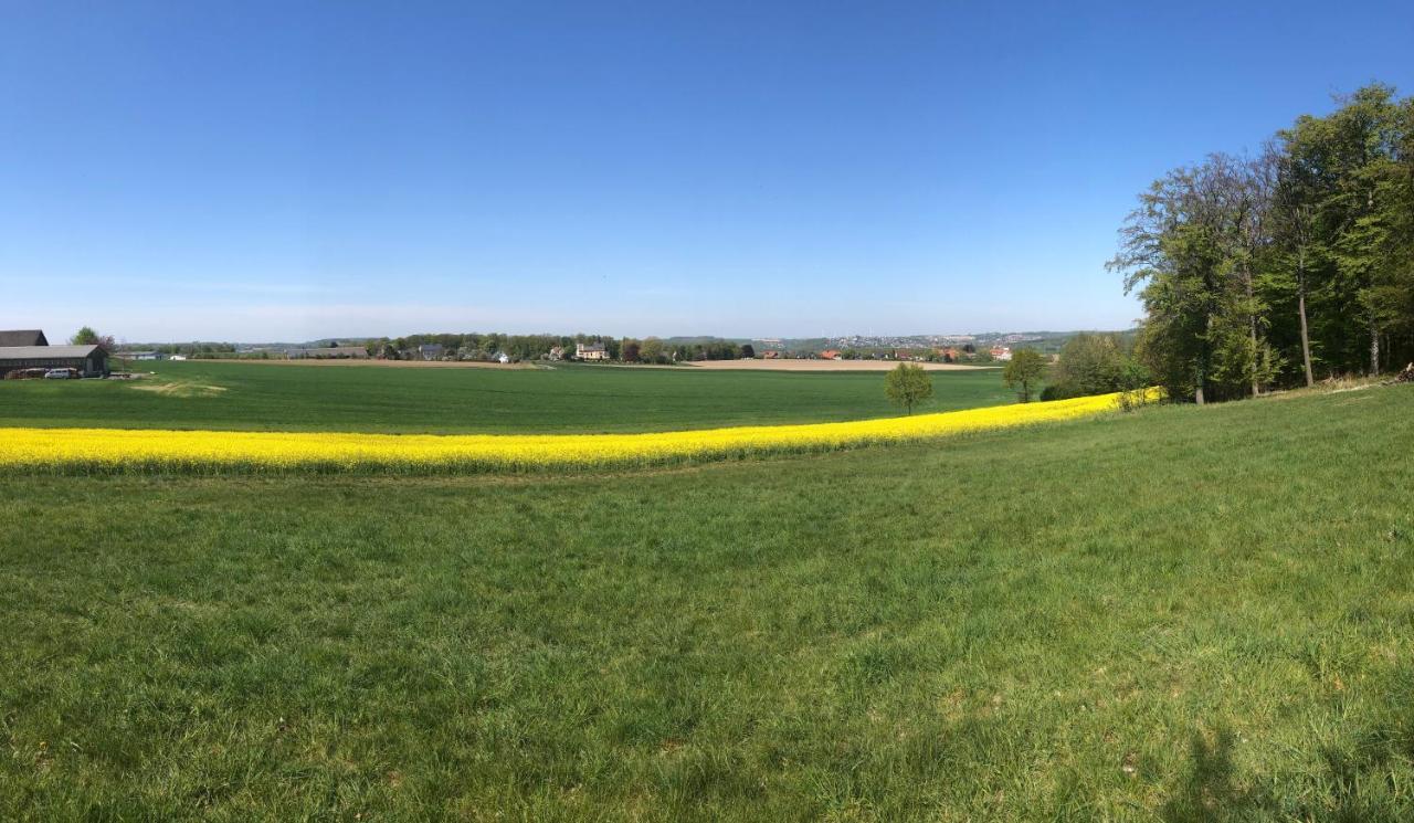 Appartamento Ferne Und Weite Im Sauerland Blick Ueber Das Ruhrtal Barge Esterno foto